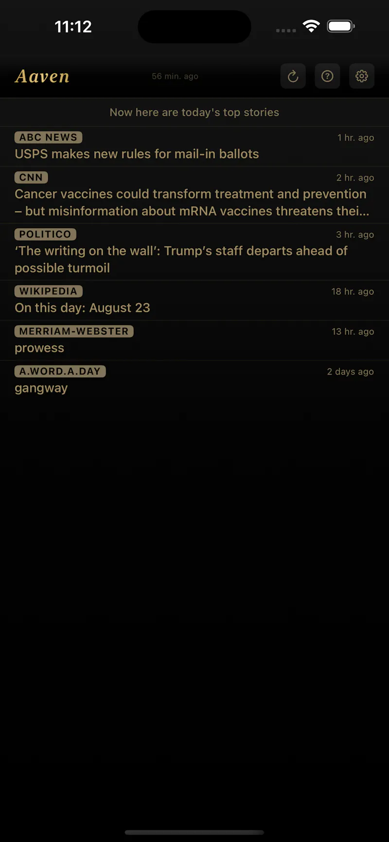 Aaven — News & Audio screenshot 1