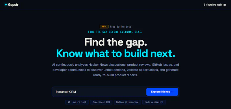 Gapstr screenshot 1
