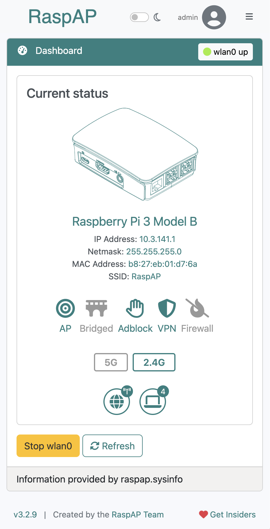 Raspap - Il router wireless gratuito per i dispositivi Debian media 2