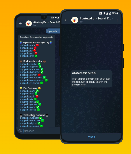 Dominios STARTUPP - Dominios de búsqueda para su próxima inicio en Telegram media 2