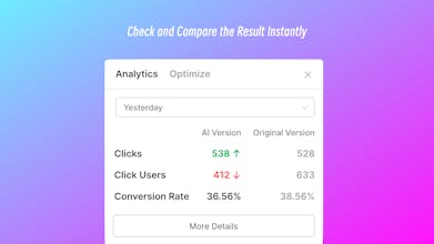 Analyse du succès : Un aperçu de la plateforme Stey, affichant des analyses et des métriques qui permettent aux utilisateurs de mesurer le succès de leur contenu optimisé.