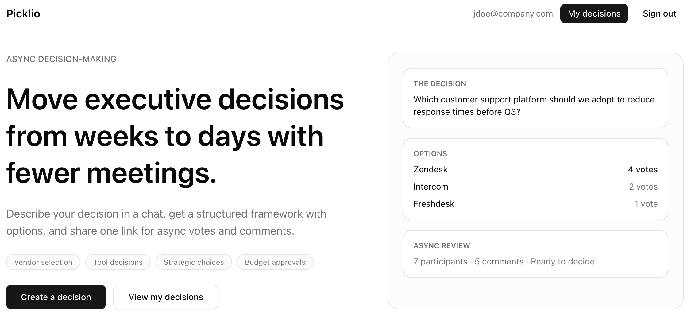 Picklio - Screenshot 2 showing product features and functionality