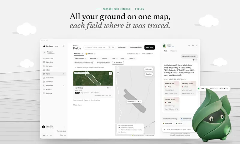 ZarSage Web Console screenshot 2