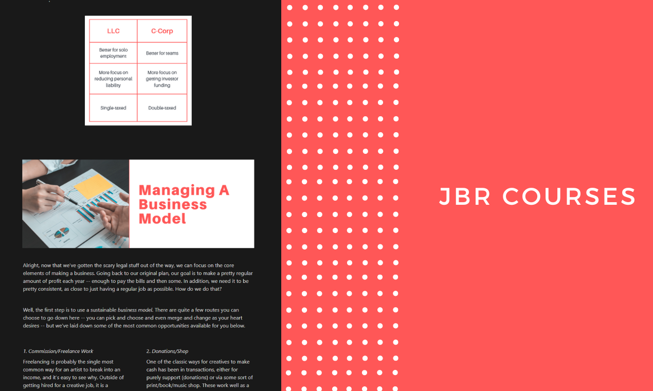 JBR COURSES - Узнайте навыки, чтобы зарабатывать на жизнь своим искусством медиа 1