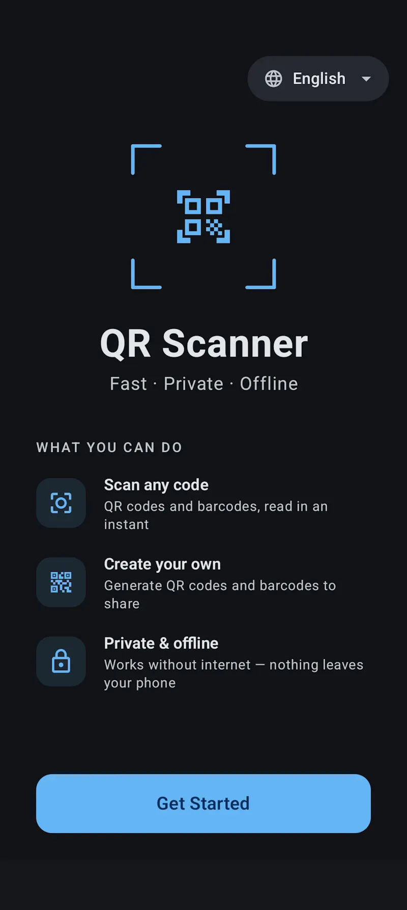 QR scanner without ads and batch scan. screenshot 1