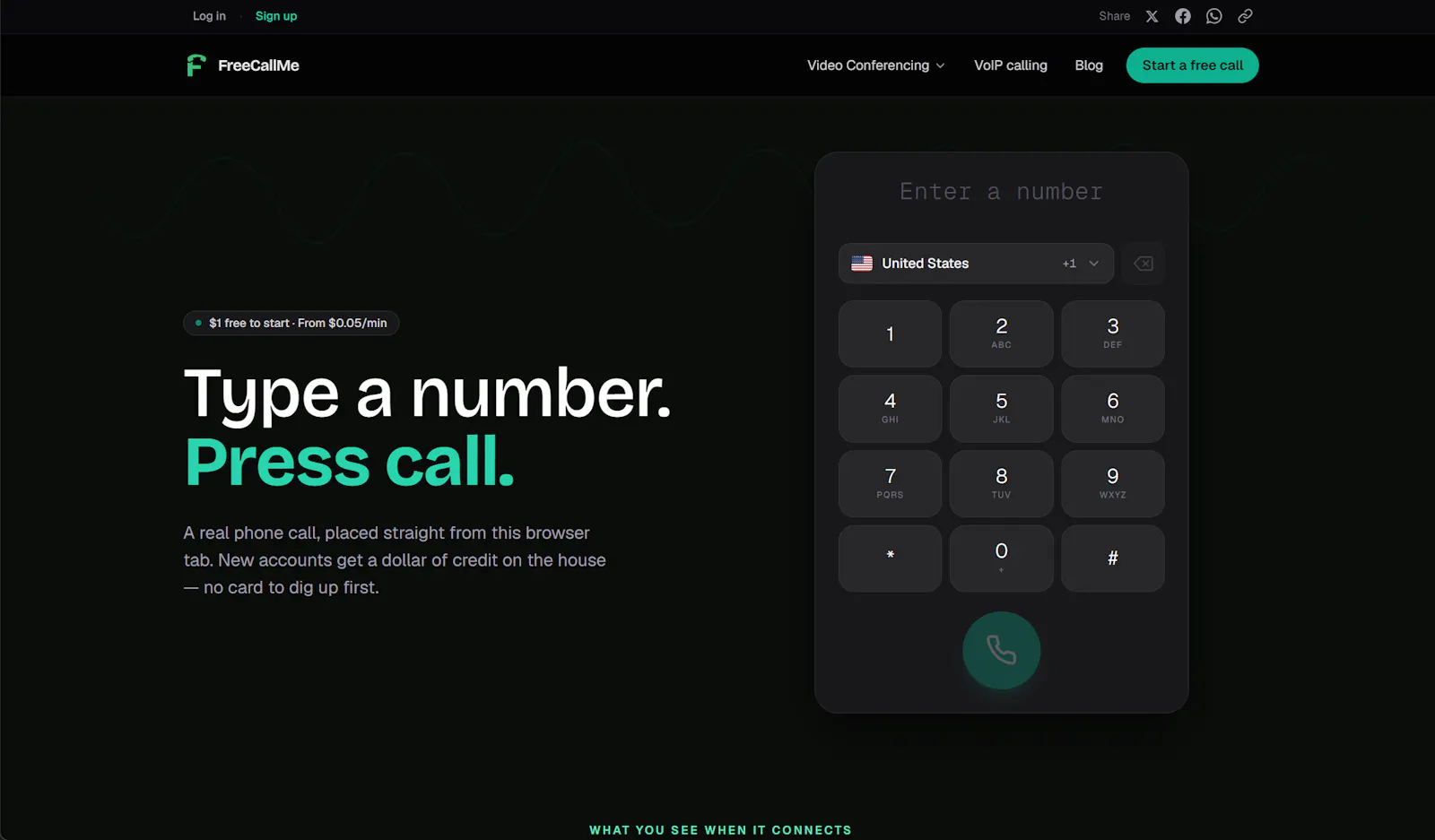 FreeCallMe screenshot 2