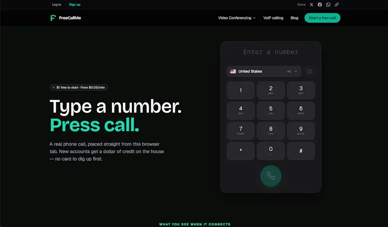 FreeCallMe screenshot 2
