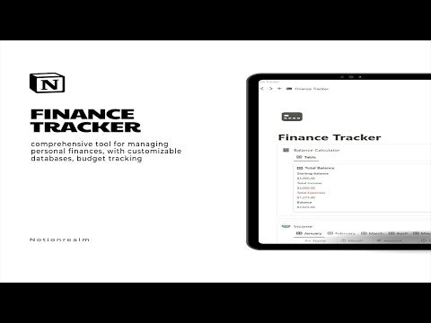 Notion Finance Tracker gallery image