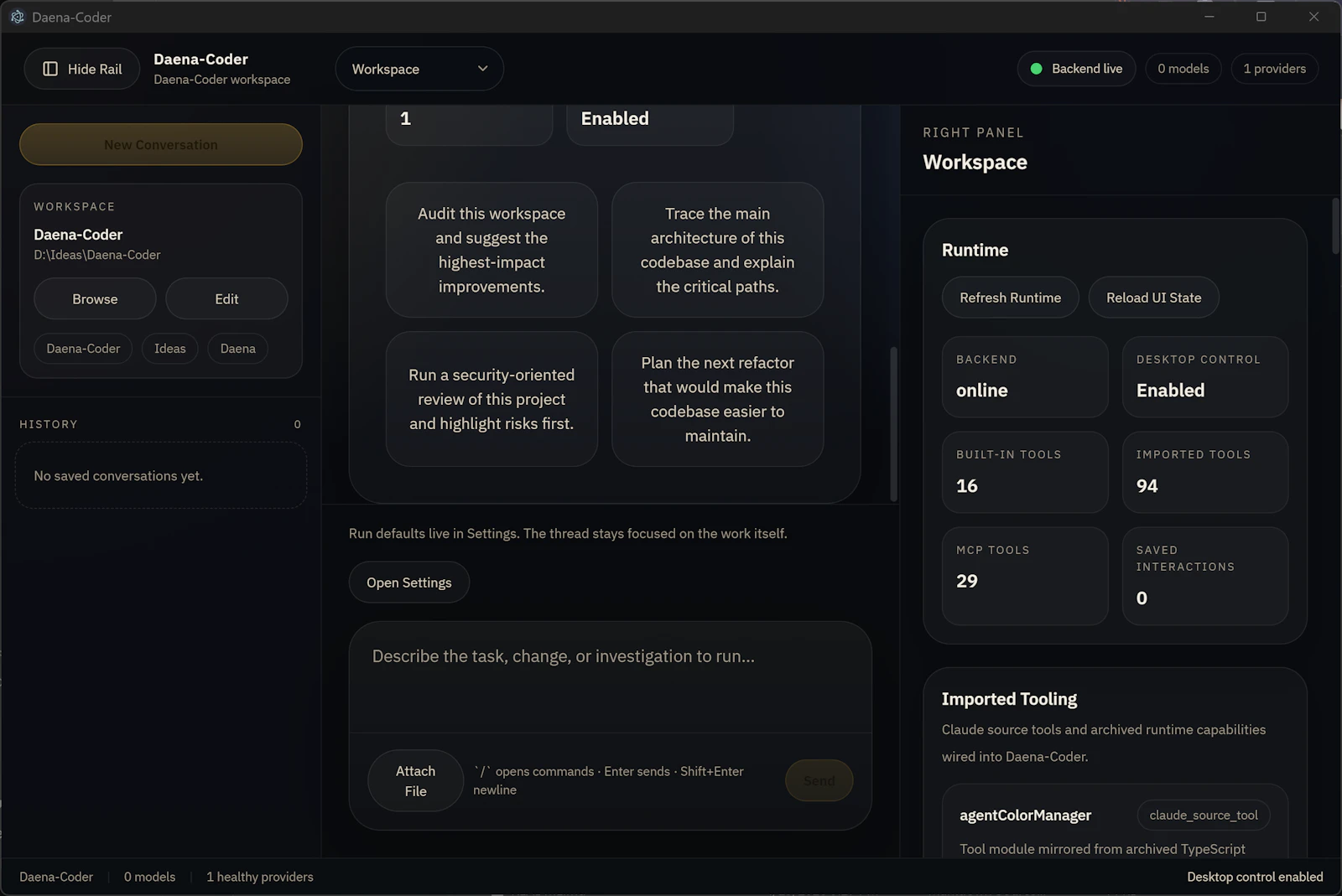 Daena-Coder screenshot 1
