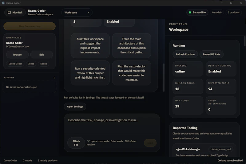 Daena-Coder screenshot 1