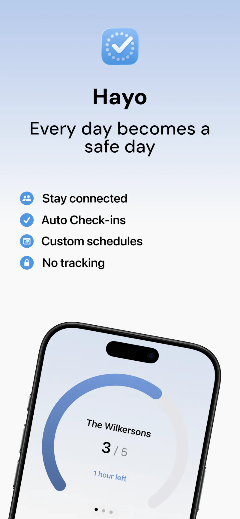 Safety Check-In: Hayo screenshot 1