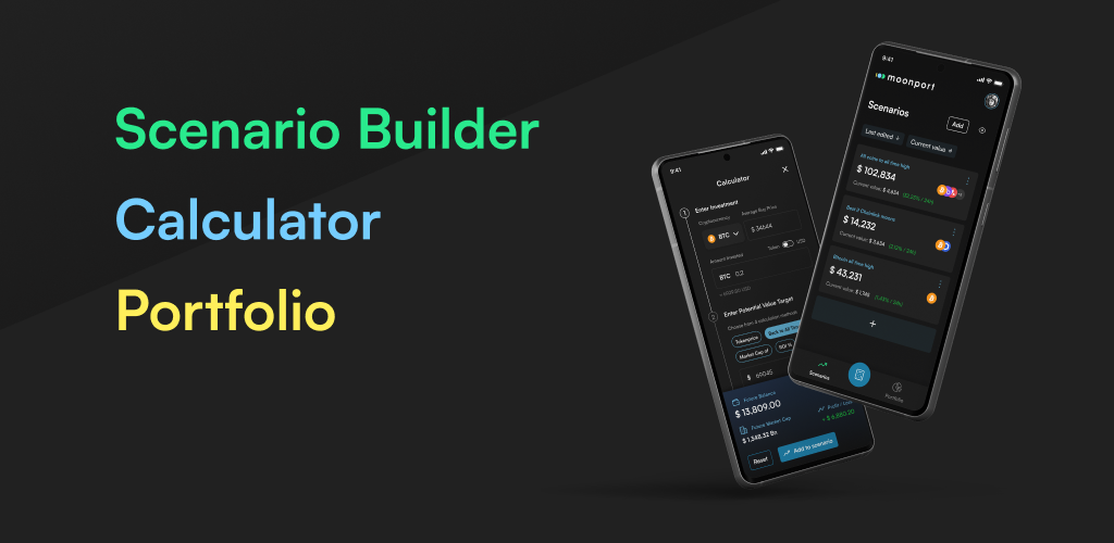 Moonport - A Crypto Scenario Builder, Calculator and Portfolio Manager. media 2