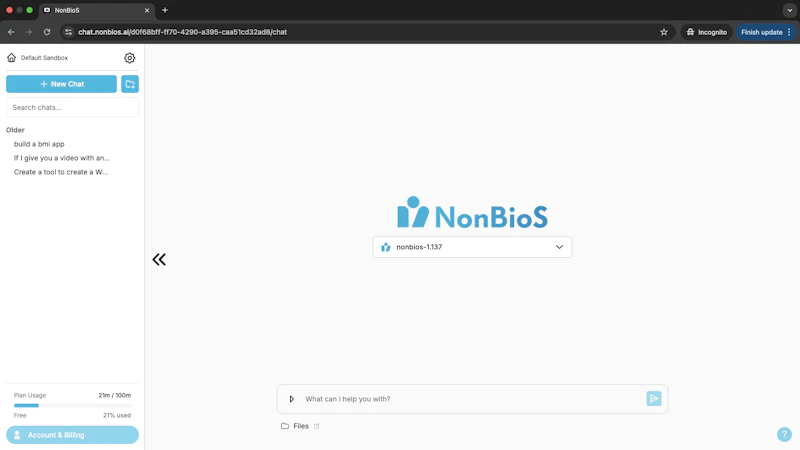 NonBioS.ai screenshot 9