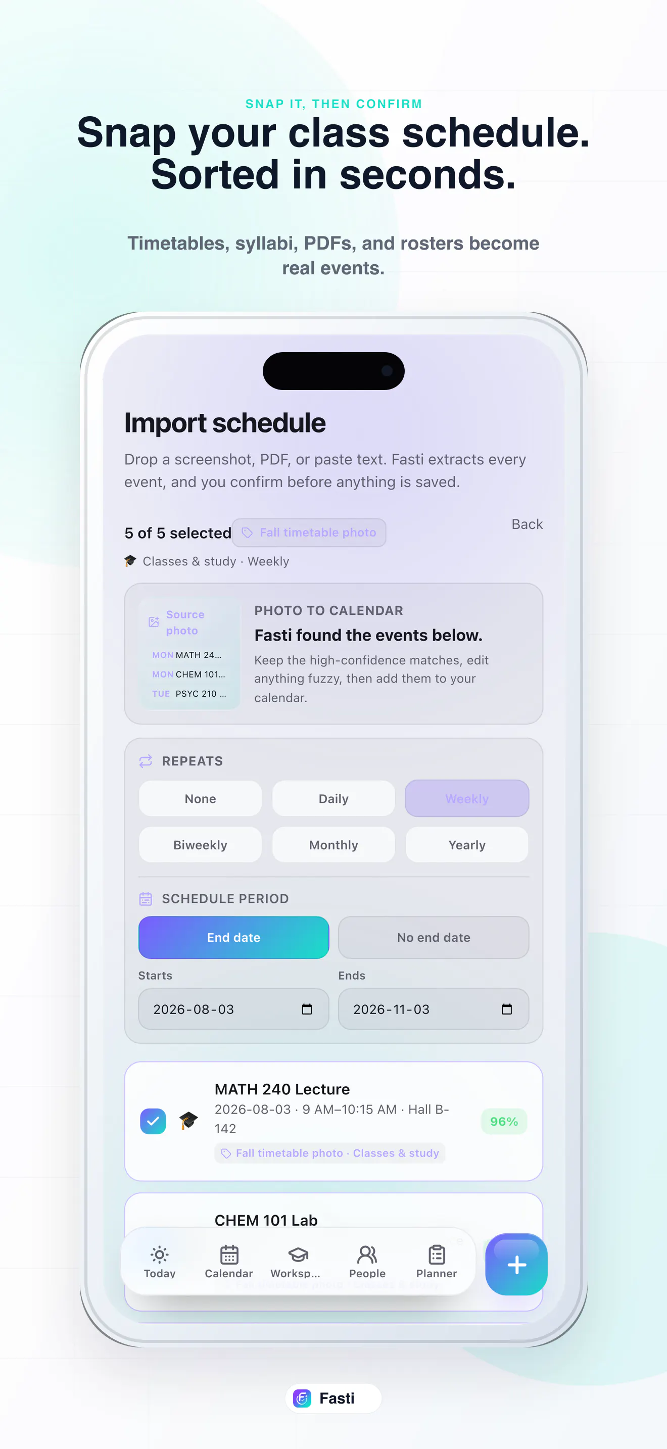 Fasti: AI Student Planner gallery image