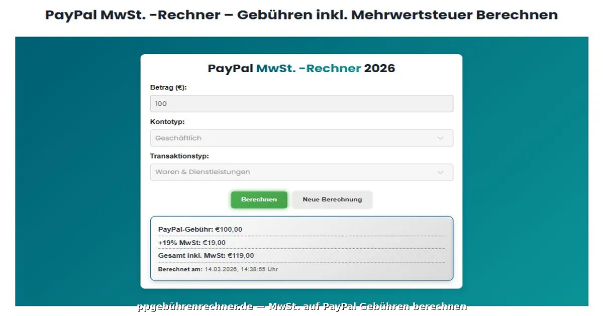 PayPal Gebührenrechner Deutschland gallery image