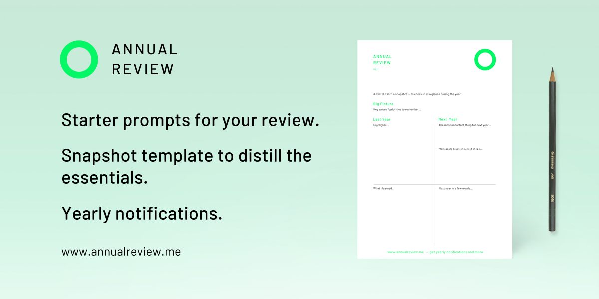 The Annual Review For You gallery image