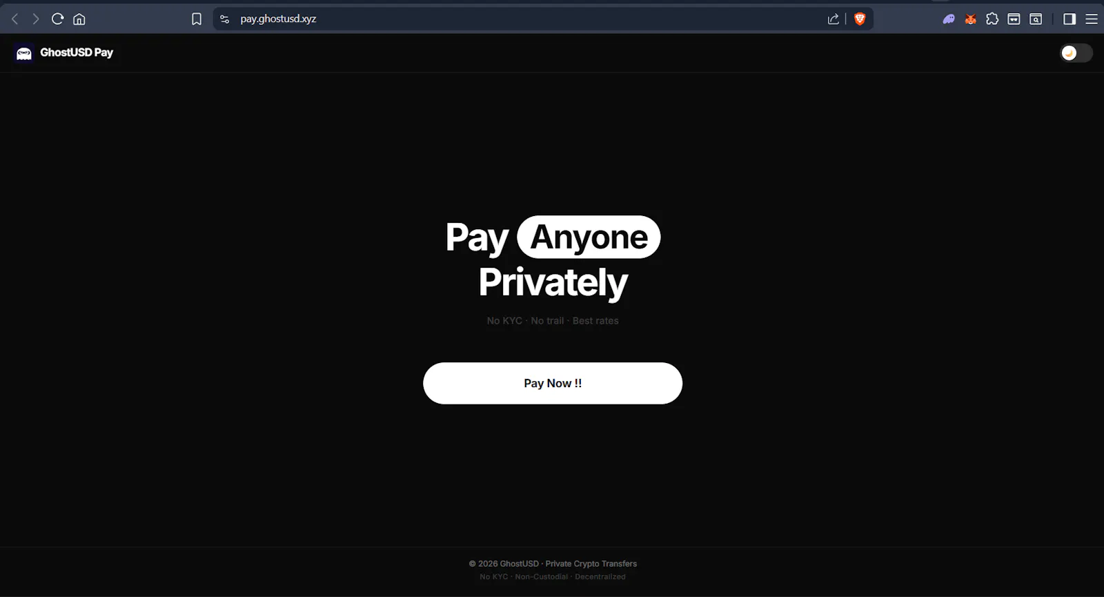 GhostUSD screenshot 1
