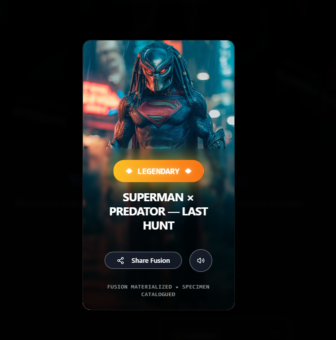 Monstrify: ai füzyon laboratuvarı - AI ile Sigorta Kahramanları ve Canavarlar.İmkansızı toplayın. medya 4