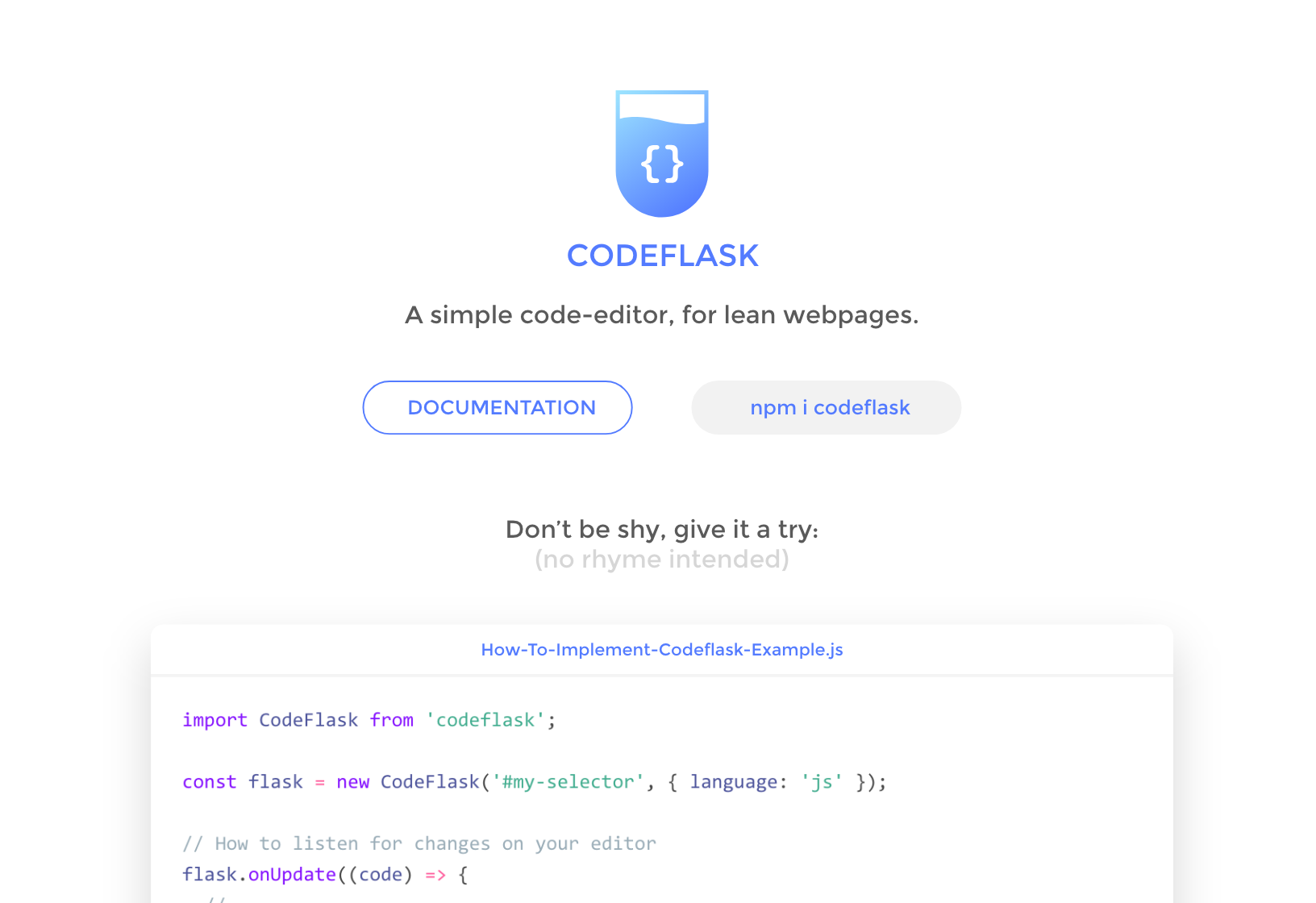 CodeFlask gallery image