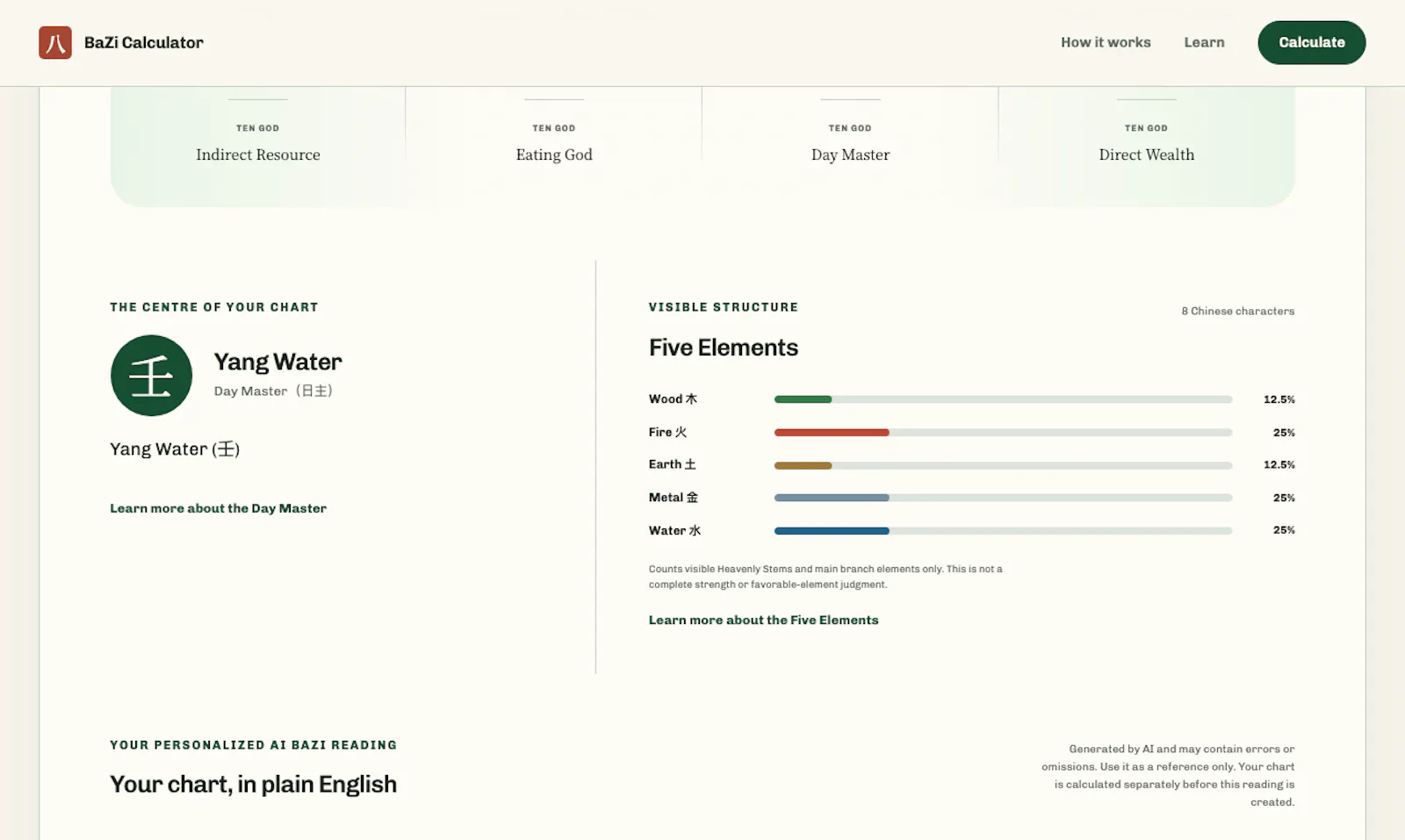 BaZi Calculator screenshot 5