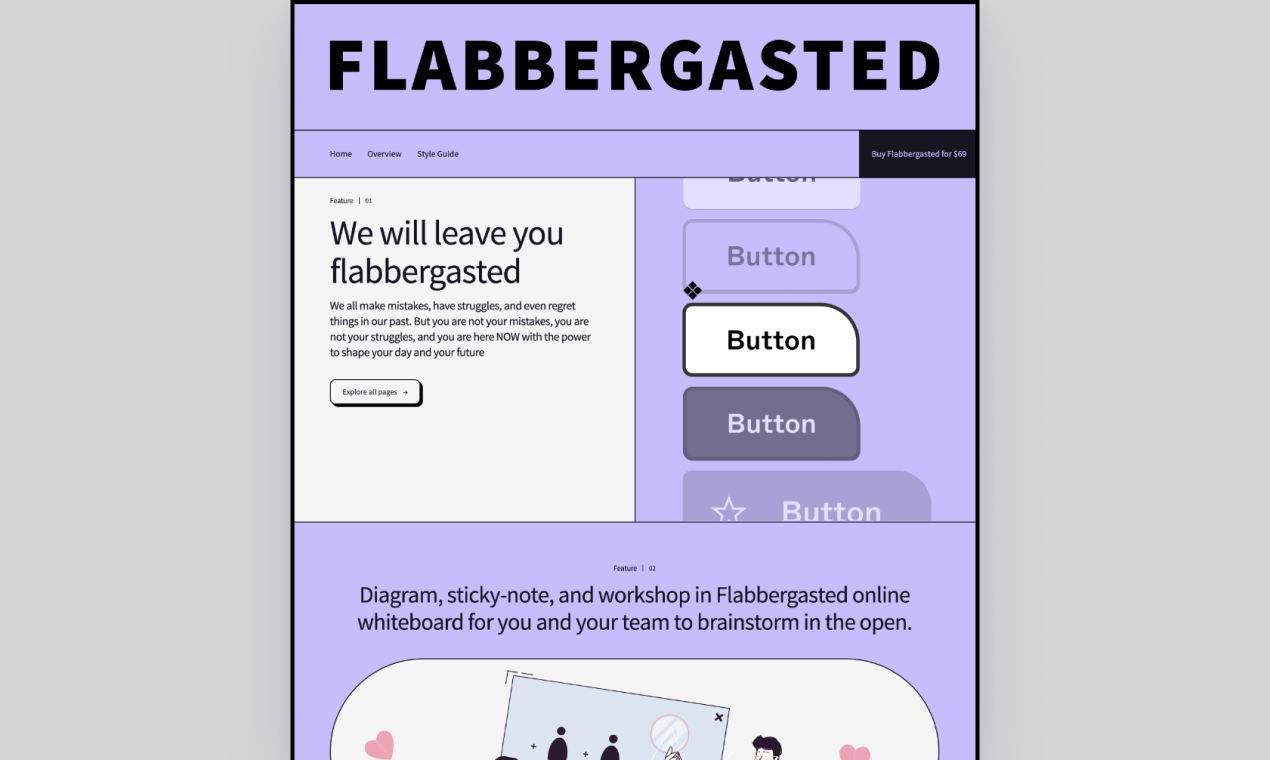 Ошеломленный - A neo-brutalist template made with Astro, Tailwind CSS & MDX медиа 5