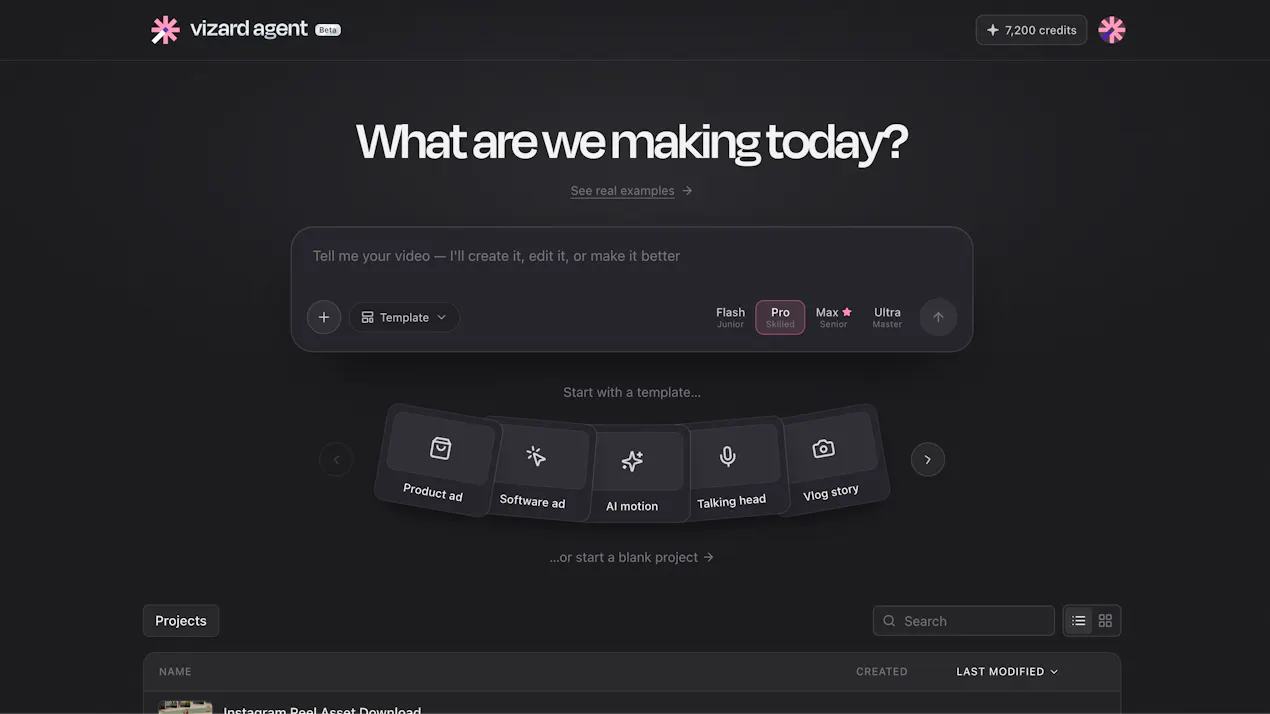 Vizard Agent product