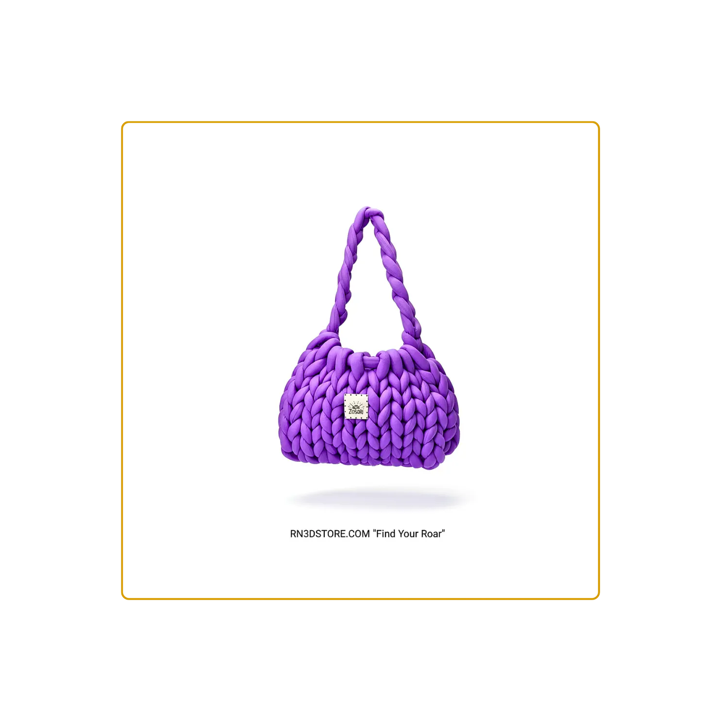 ZoSoRi Handmade Thick Woven Lavender Bag