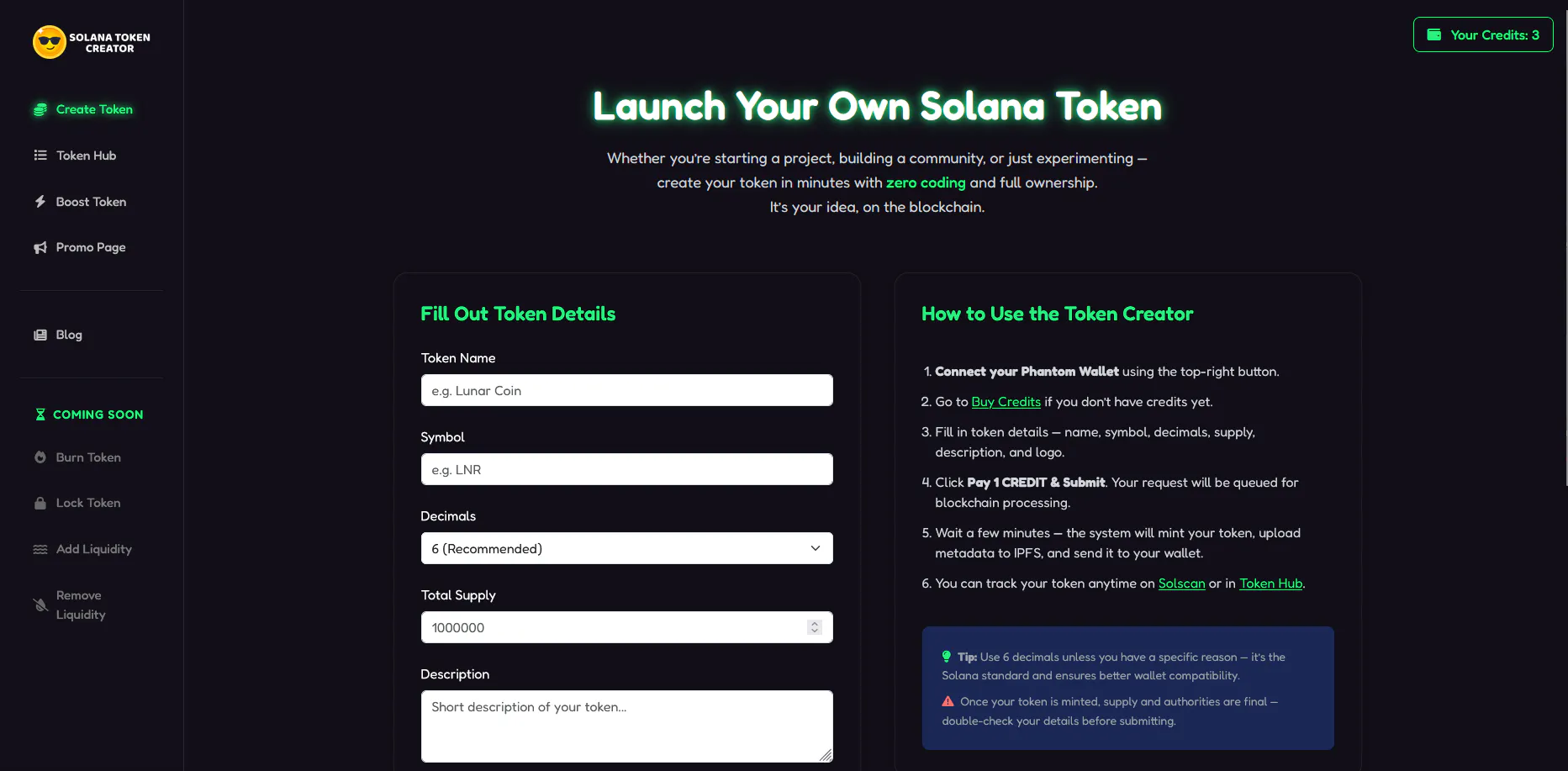 Solana Token Creator gallery image