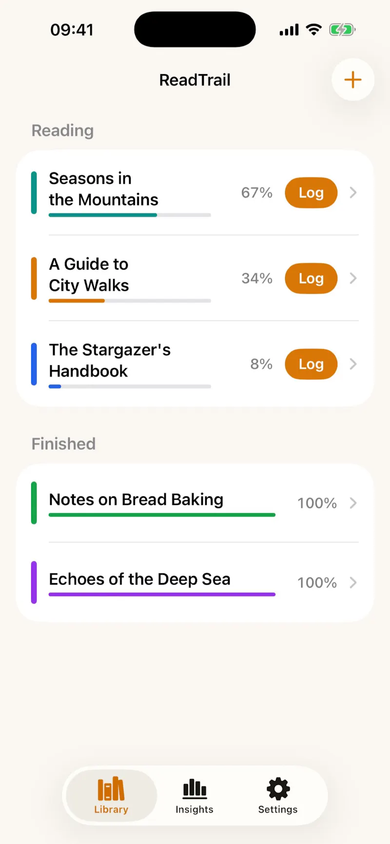 ReadTrail Reading Tracker screenshot 1