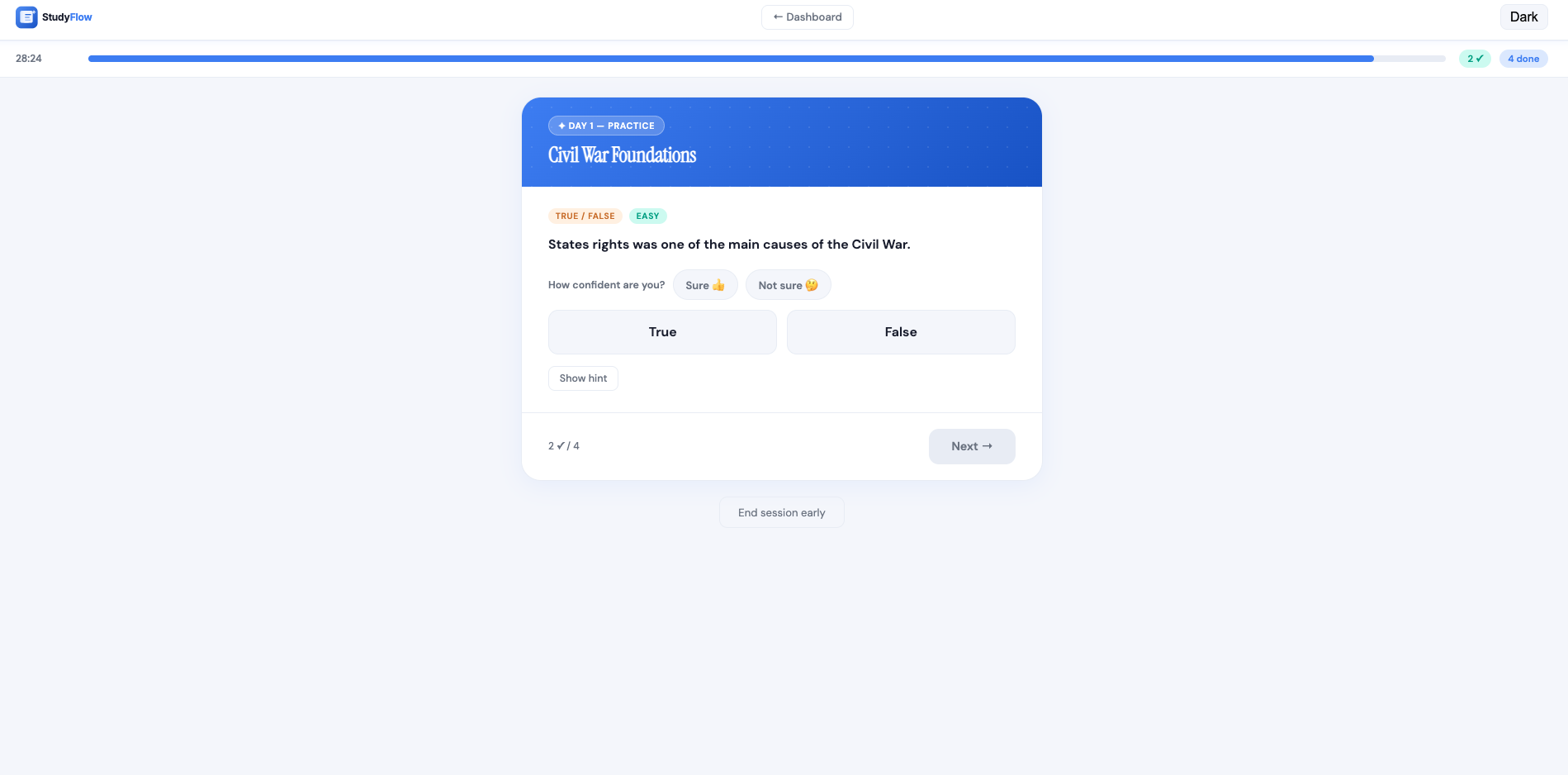 StudyFlow — Lessons into study plans. gallery image