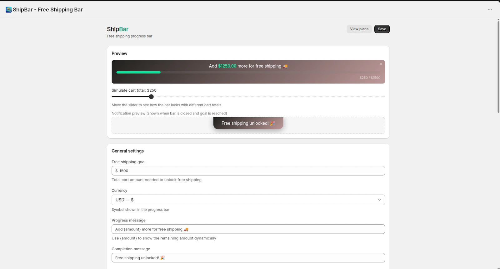 ShipBar screenshot 2