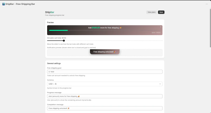 ShipBar screenshot 2