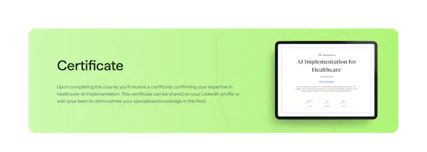AI in Healthcare Masterclass gallery image