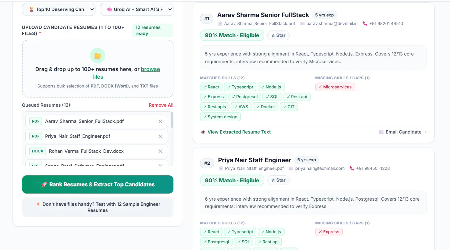 AI Resume Ranker gallery image