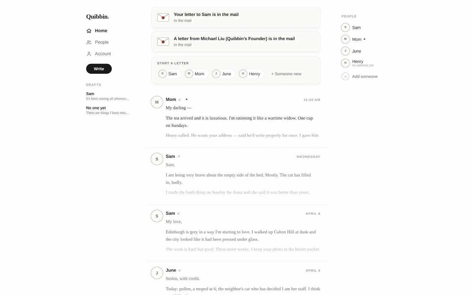 Quibbin screenshot 1