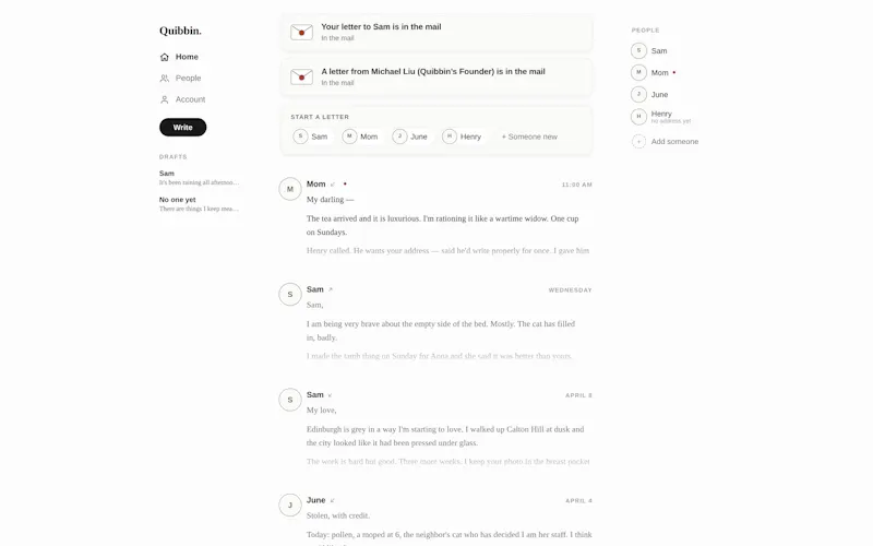 Quibbin screenshot 1