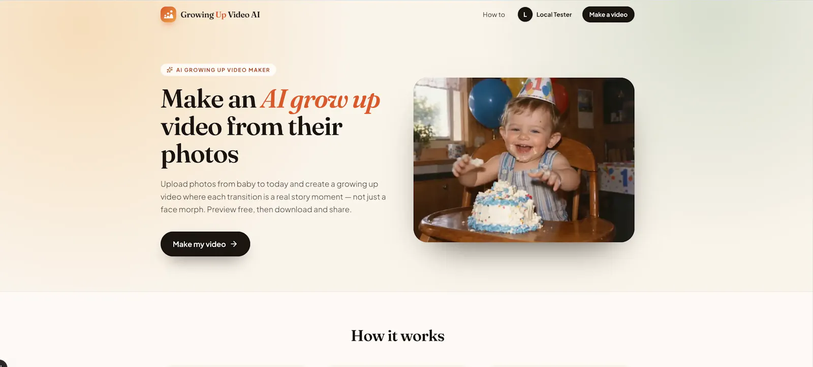 Growing Up Video Maker screenshot 1