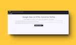 Convert Google Docs to HTML online image