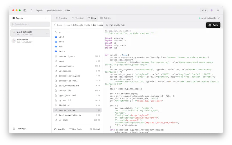 Tryssh screenshot 6