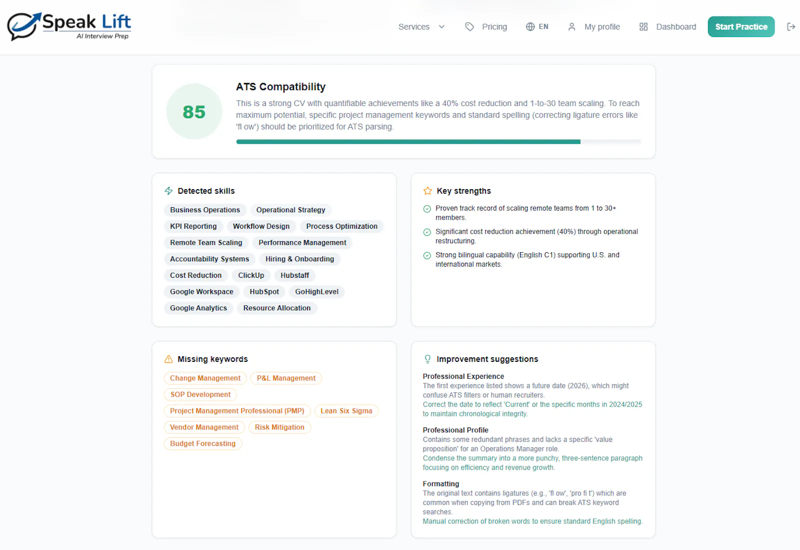 Speak Lift screenshot 3