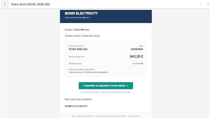 ElecDevis screenshot 2