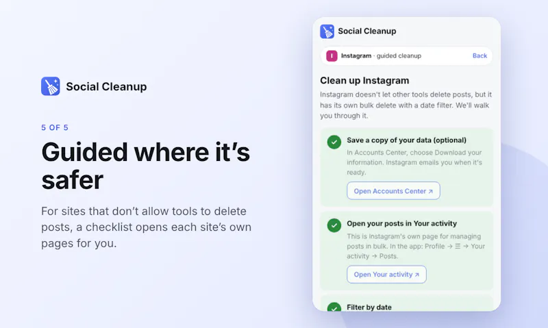 Social Cleanup screenshot 6