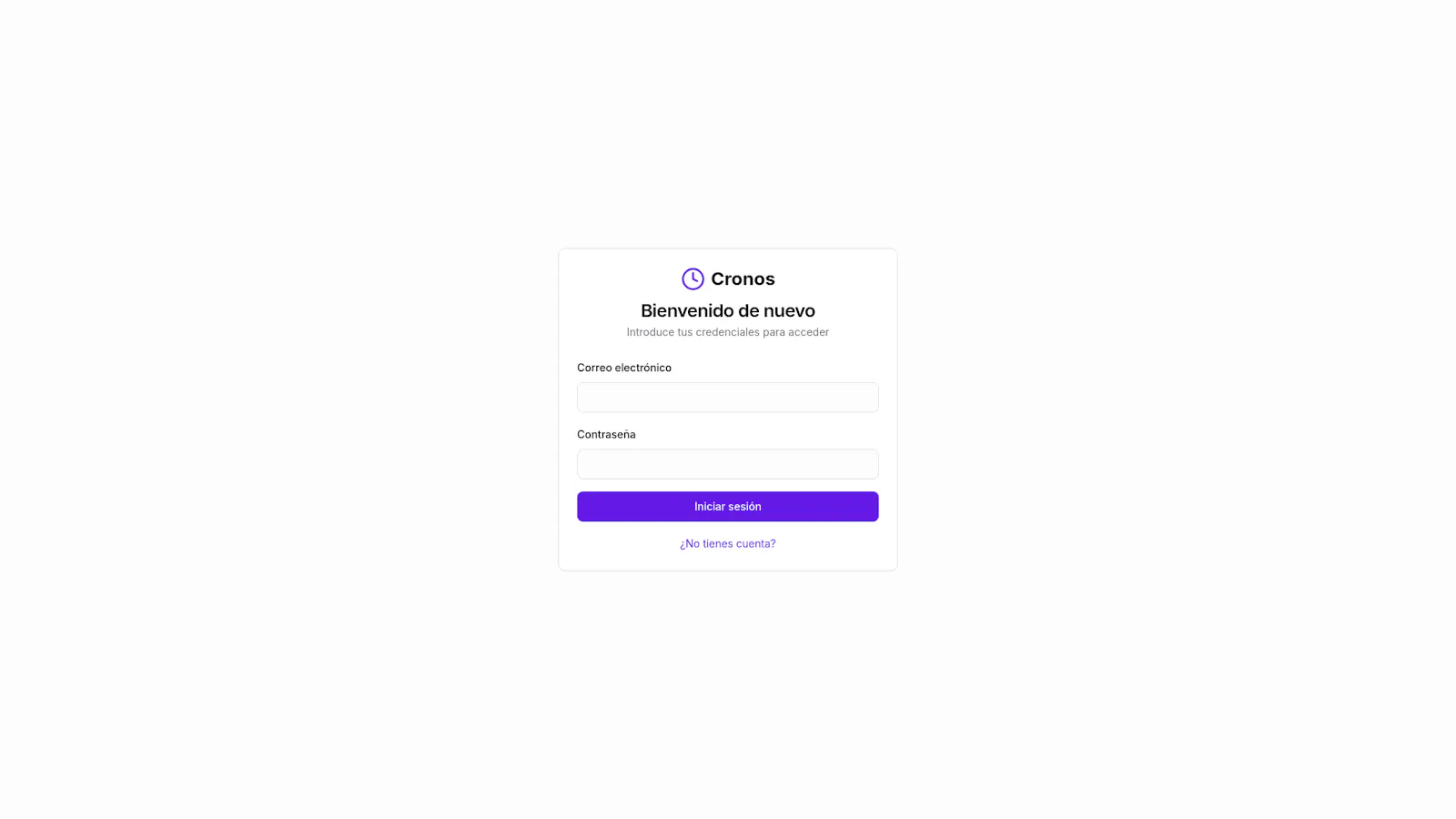 Cronos — Gestionar horas y proyectos screenshot 1