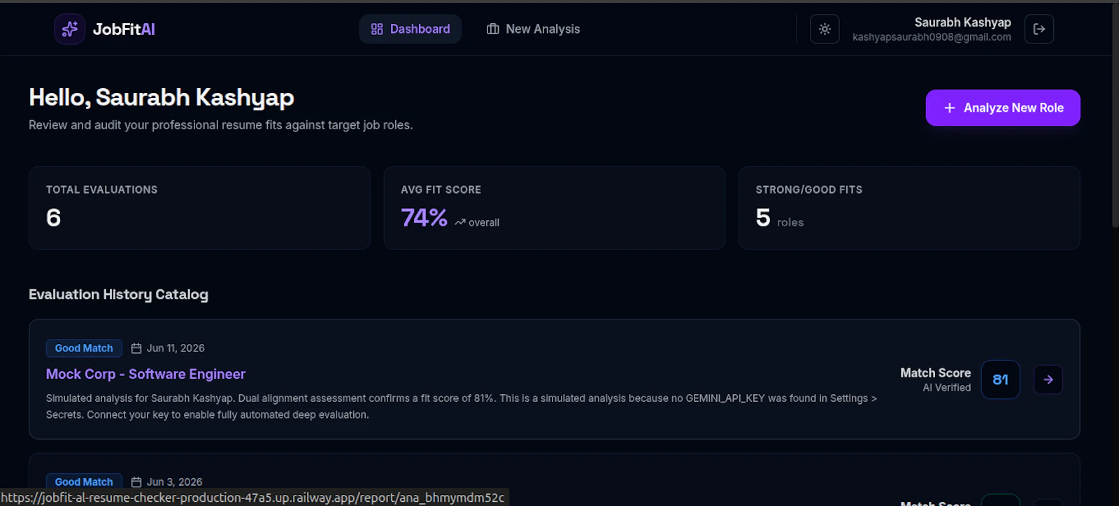 JobFit AI screenshot 2