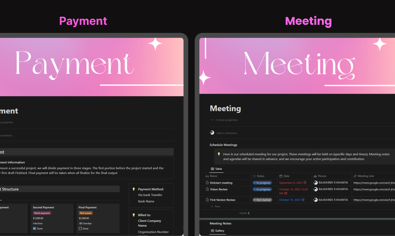 Portail client de notion media 3