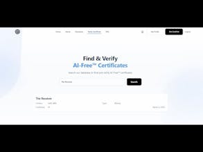 AI-Free Cert gallery image