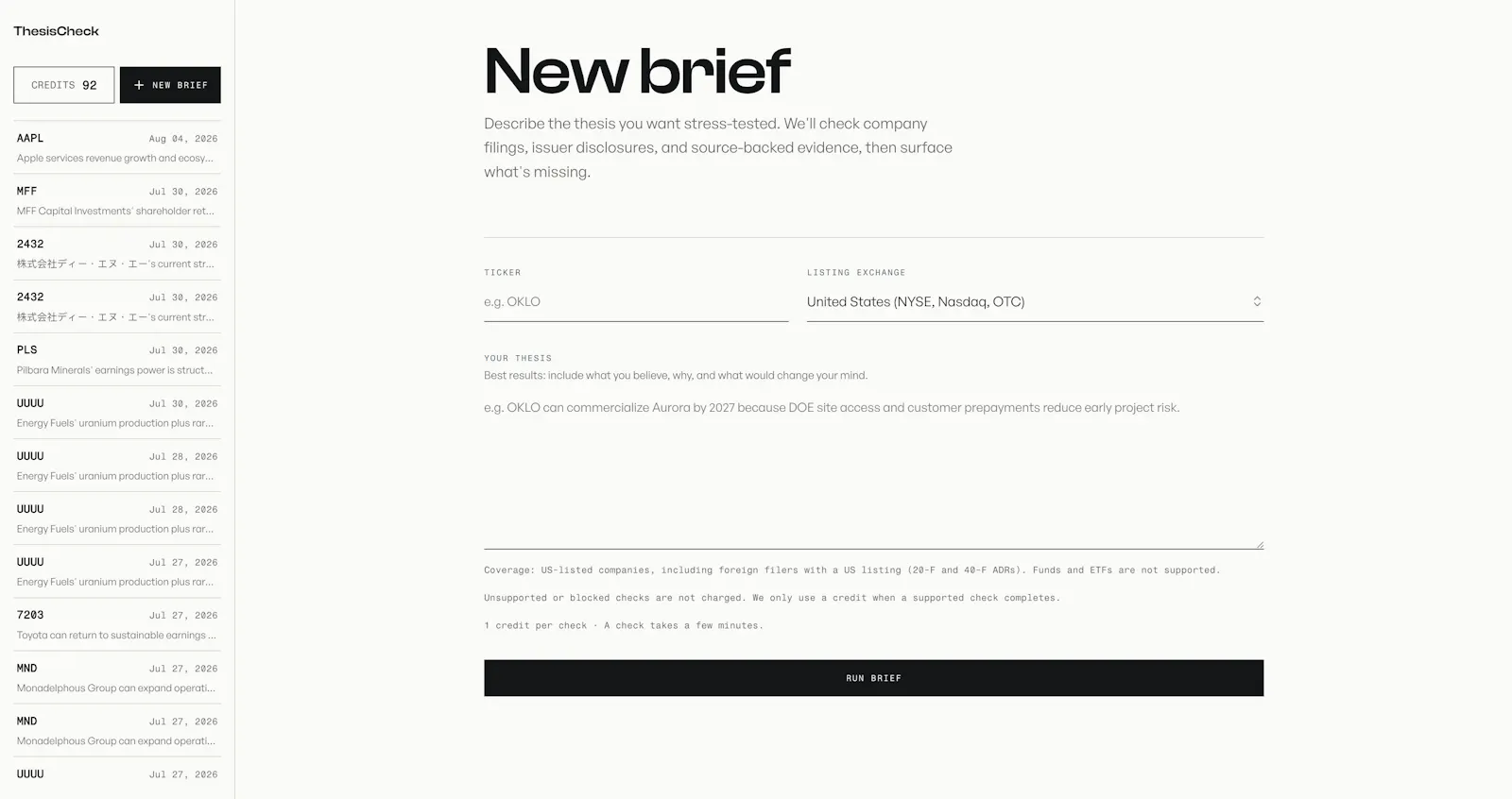 ThesisCheck screenshot 2