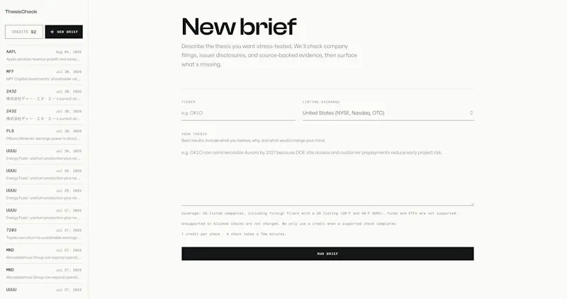 ThesisCheck screenshot 2