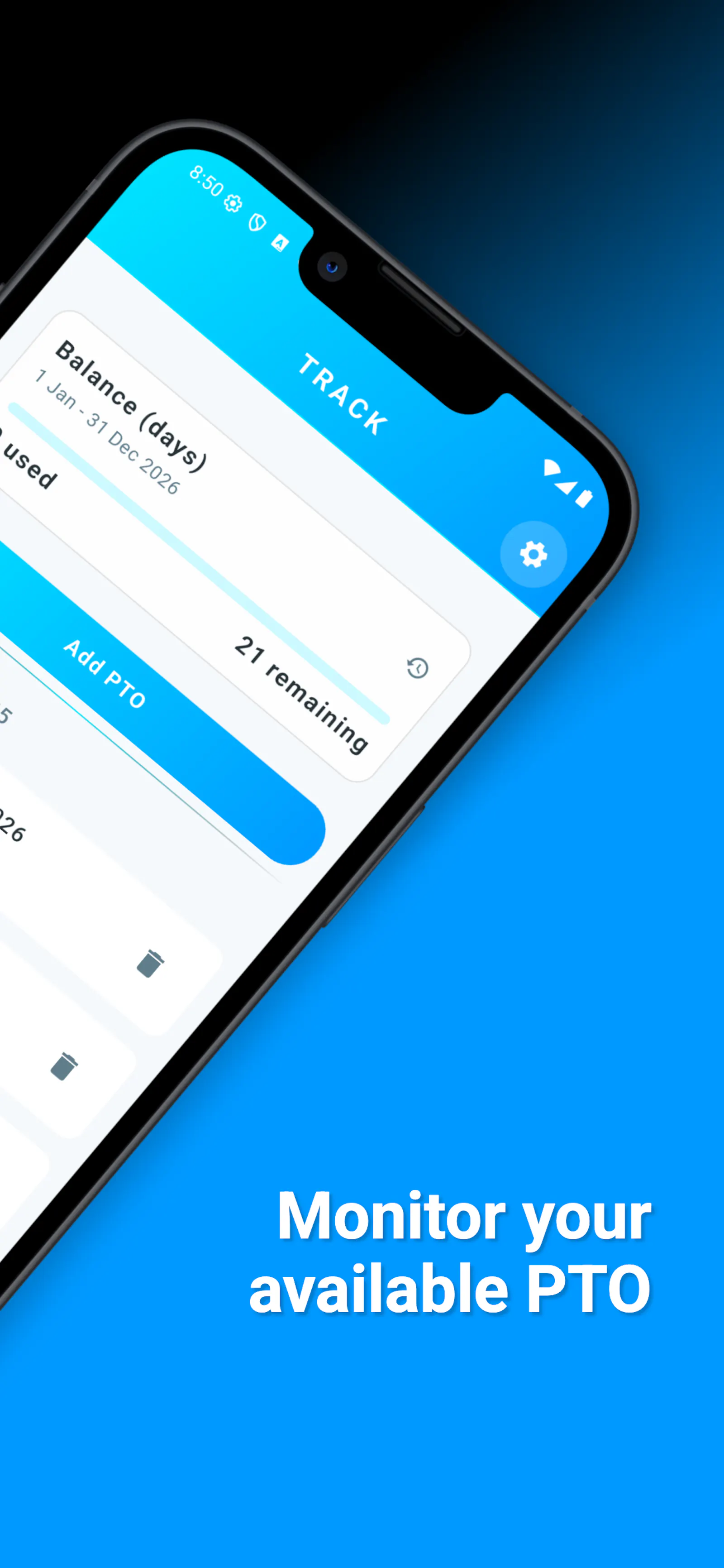 PTO Tracker: Offline Vacation & Leaves screenshot 2