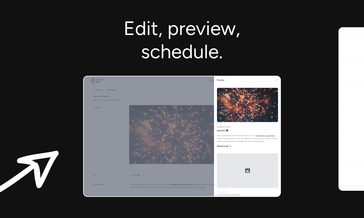Changelog. gallery image
